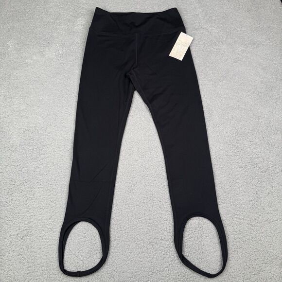 Sage Collective Leggings Women Medium Black Stirrup High Rise Gym Athleisure NWT - Picture 1 of 11